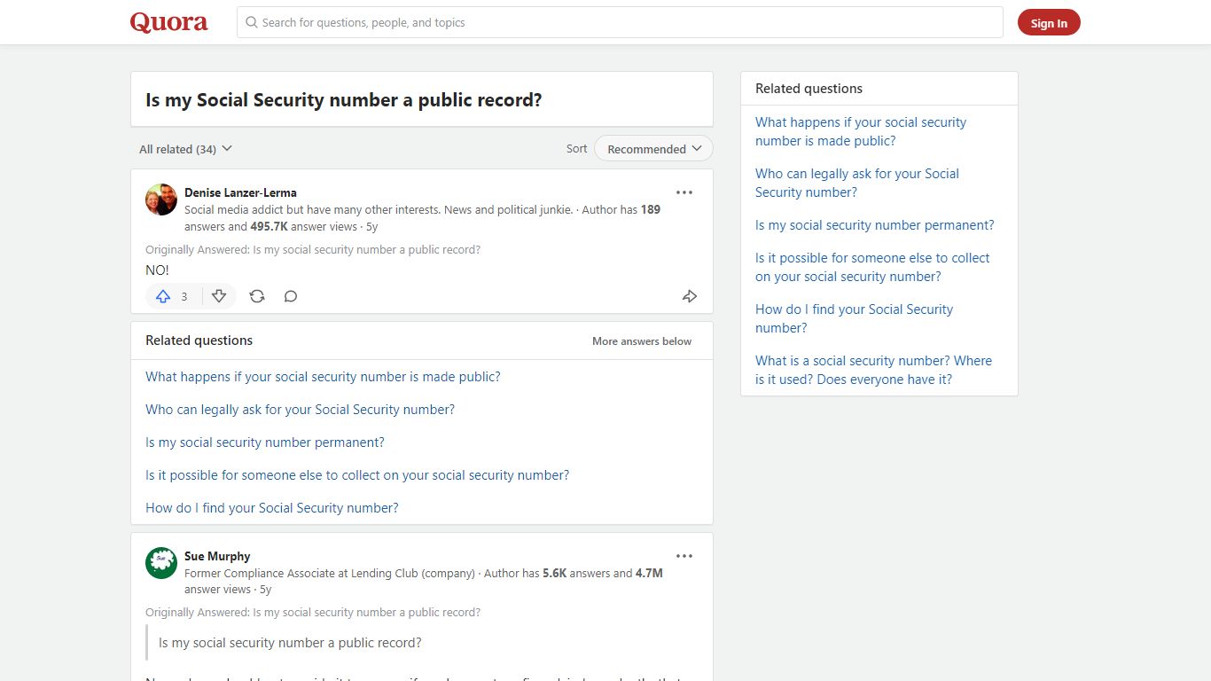 Is my Social Security number a public record? - Quora